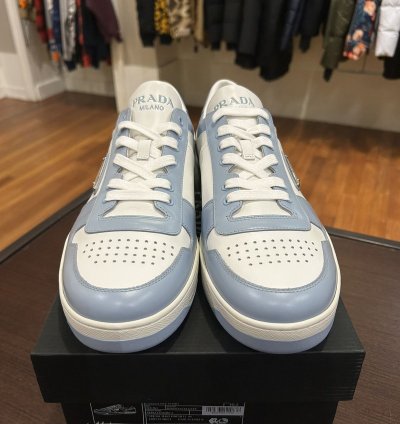 Prada Downtown Leather Light Blue