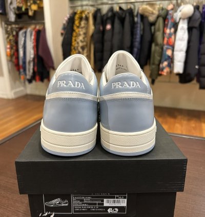 Prada Downtown Leather Light Blue