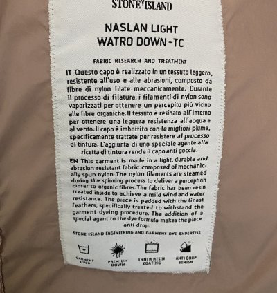 Stone Island Naslan Light Watro Down-tc