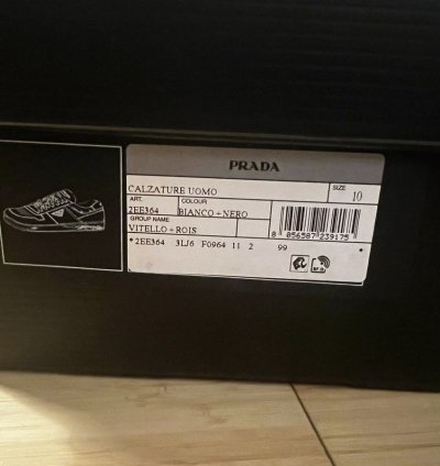 Prada Downtown Low Top Sneakers In Calf White