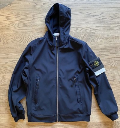 Stone Island Navy Blue Light Soft Shell- Jacket