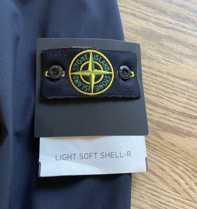 Stone Island Navy Blue Light Soft Shell- Jacket