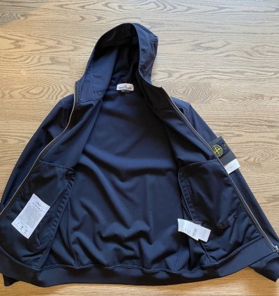Stone Island Navy Blue Light Soft Shell- Jacket