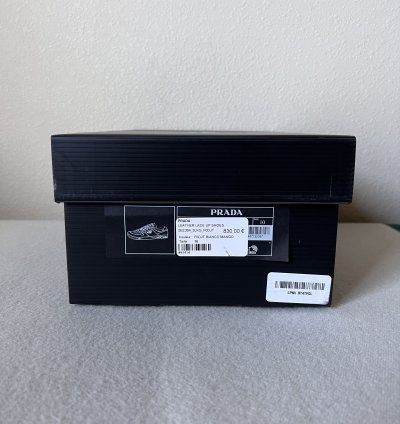 Prada Downtown Sneakers In White And Green
