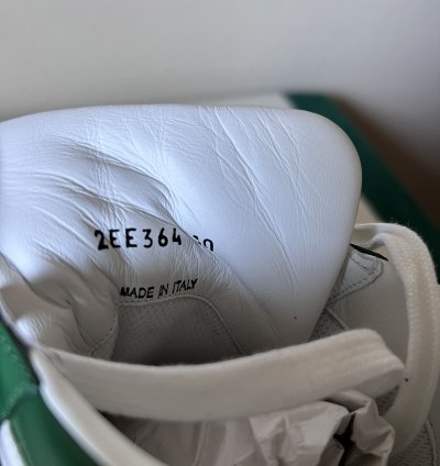Prada Downtown Sneakers In White And Green