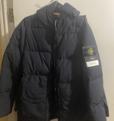 Stone Island Navy Naslan Down Jacket