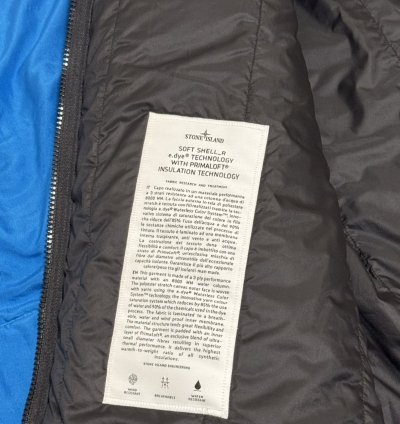 Stone Island Navy Primaloft Hooded Jacket
