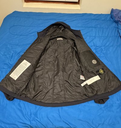 Stone Island Navy Primaloft Hooded Jacket