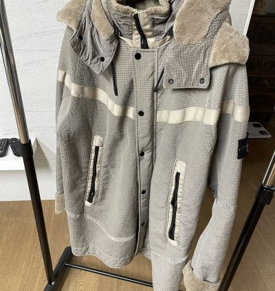 Stone Island Nike 16fw Jaquard Wool Fur Parka 6525401n1