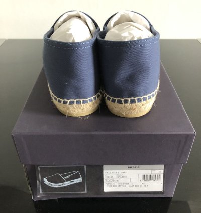 Prada Fabric Espadrilles Brand New With Box