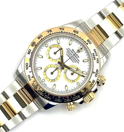 Rolex Daytona Cosmograph Daytona - Bi Metal White Dial