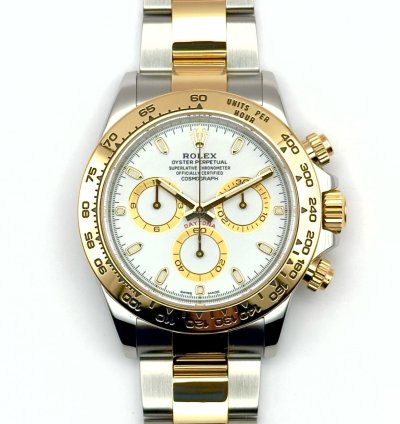 Rolex Daytona Cosmograph Daytona - Bi Metal White Dial