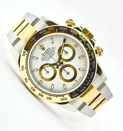Rolex Daytona Cosmograph Daytona - Bi Metal White Dial