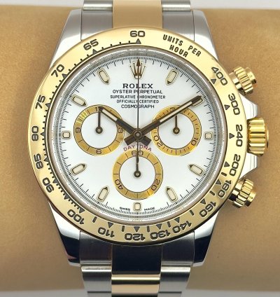 Rolex Daytona Cosmograph Daytona - Bi Metal White Dial