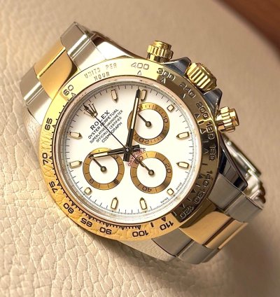 Rolex Daytona Cosmograph Daytona - Bi Metal White Dial