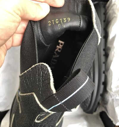Prada Fall 2018 High-top Trainers Shoes 2tg139 Black Suede
