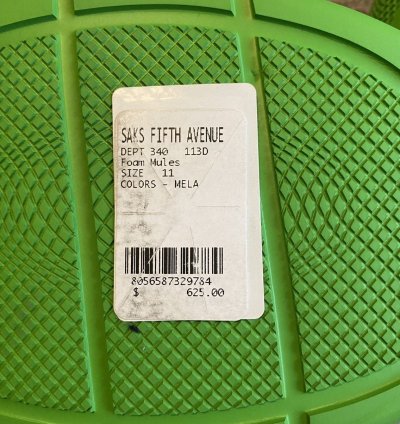 Prada Foam Rubber Mules - Green
