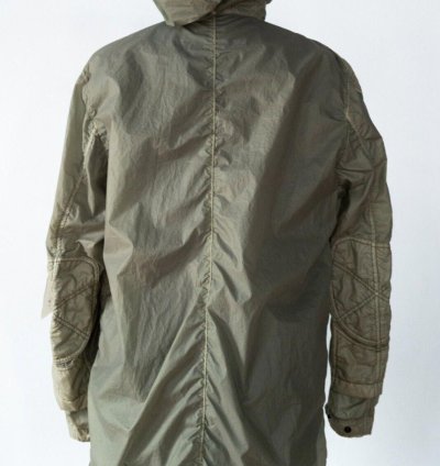 Stone Island Nwt Lamy Velour Nylon Green Jacket Sz