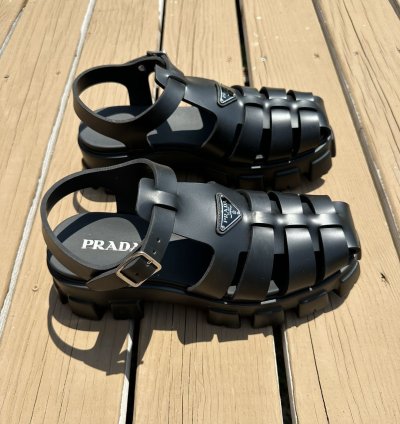Prada Foam Rubber Oversized Sandals Size 12