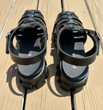 Prada Foam Rubber Oversized Sandals Size 12