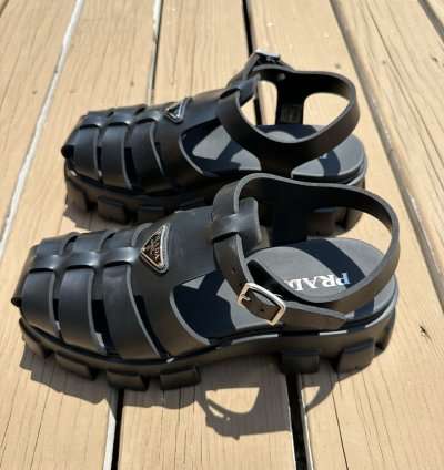 Prada Foam Rubber Oversized Sandals Size 12