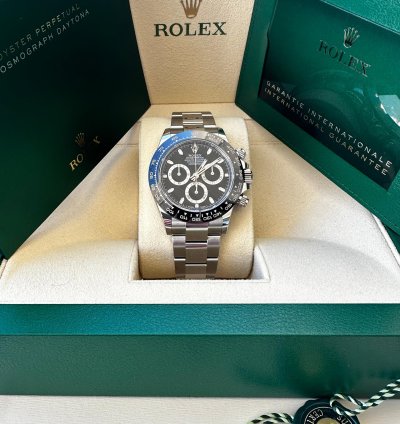 Rolex Daytona Cosmograph Daytona 40mm 116500ln Oystersteel Black Dial Unworn Complete 2023