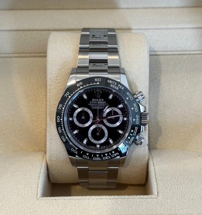 Rolex Daytona Cosmograph Daytona 40mm 116500ln Oystersteel Black Dial Unworn Complete 2023
