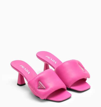 Prada Fuchsia Leather Mule