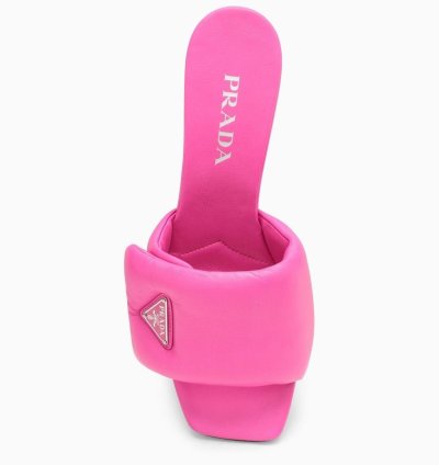 Prada Fuchsia Leather Mule