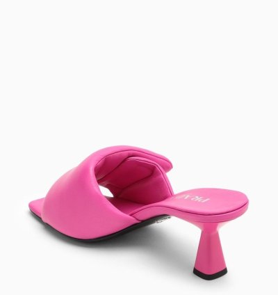 Prada Fuchsia Leather Mule
