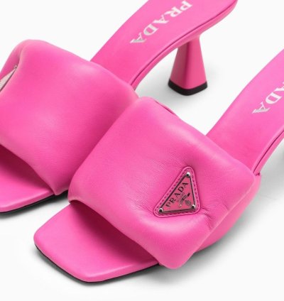 Prada Fuchsia Leather Mule