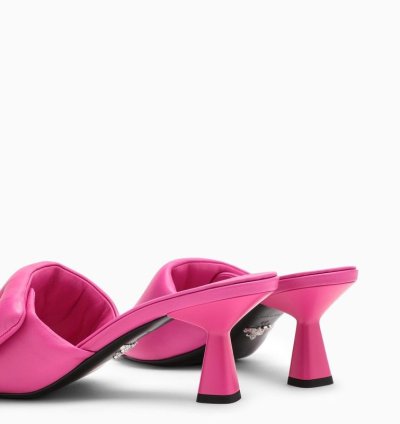 Prada Fuchsia Leather Mule