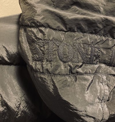 Stone Island Nylon Badge Logo Down Jacket Size Small