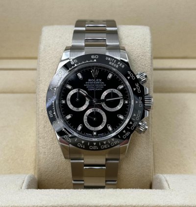 Rolex Daytona Cosmograph Daytona 40mm Black Ceramic Bezel Stainless Steel Black Dial 116500ln