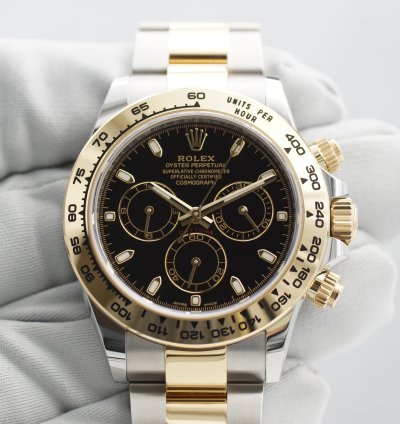 Rolex Daytona Cosmograph Daytona Schwarz 116503 Gelbgold Full-set 2021 Ungetragen De