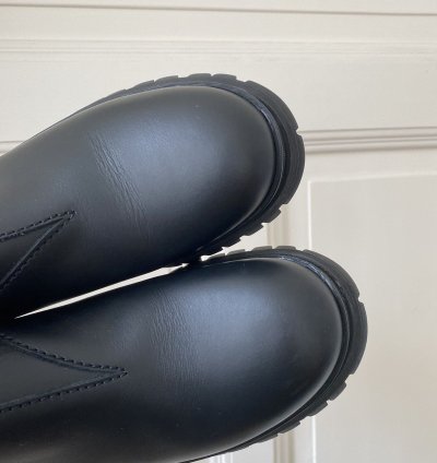 Prada Fw18 Runway Brixxen Chelsea Boots Pink Black 40 5