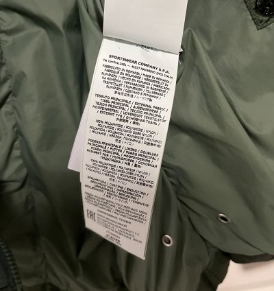 Stone Island Nylon Metal Garment Dye Puffer