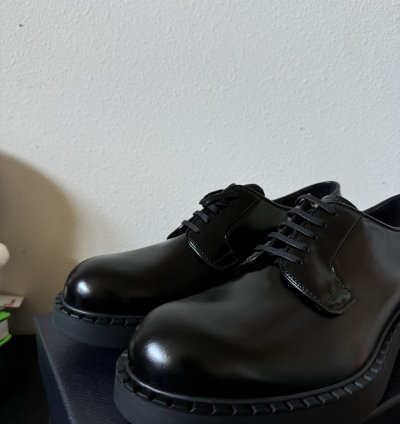 Prada Lace Up Derby Shoes Black Size 11