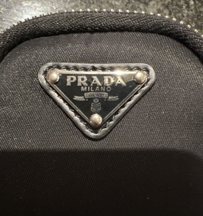 Prada Leather And Nylon Platform Combat Boots With Pouches