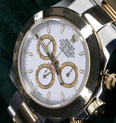 Rolex Daytona Mint Complete Set Daytona Two-tone 40mm White Dial Yellow Gold Steel 126503