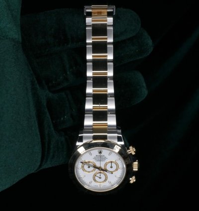 Rolex Daytona Mint Complete Set Daytona Two-tone 40mm White Dial Yellow Gold Steel 126503