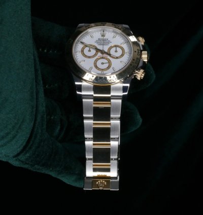 Rolex Daytona Mint Complete Set Daytona Two-tone 40mm White Dial Yellow Gold Steel 126503