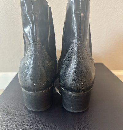 Prada Leather Boots Booties Chelsea Fw23