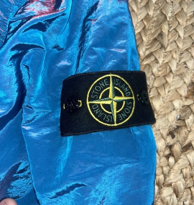 Stone Island Nylon Metal Overshirt Iridescent Blue