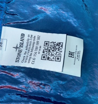 Stone Island Nylon Metal Overshirt Iridescent Blue