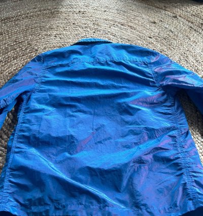 Stone Island Nylon Metal Overshirt Iridescent Blue