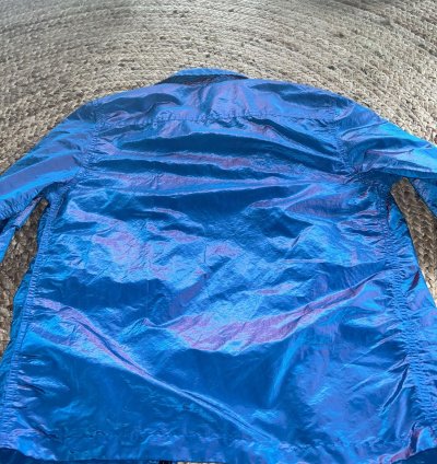 Stone Island Nylon Metal Overshirt Iridescent Blue