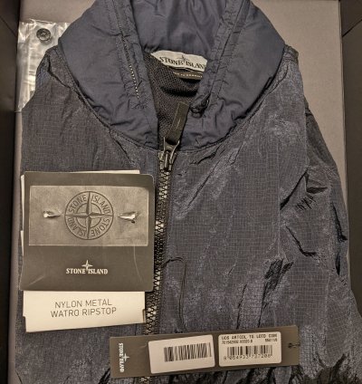 Stone Island Nylon Metal Watro Ripstop Jacket Navy