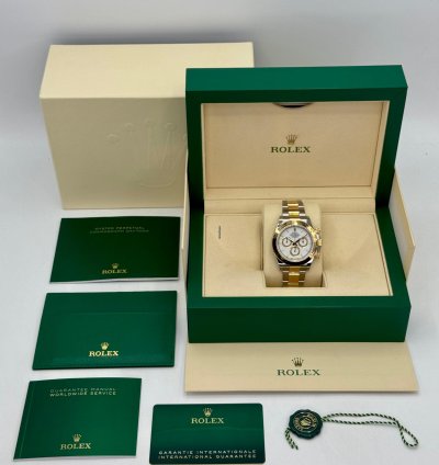 Rolex Daytona New 2025 Rolex Daytona 40mm 126503 Two-tone White Dial