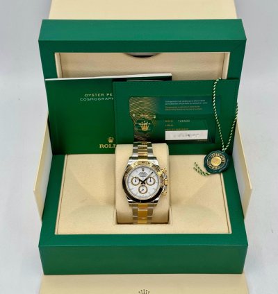 Rolex Daytona New 2025 Rolex Daytona 40mm 126503 Two-tone White Dial